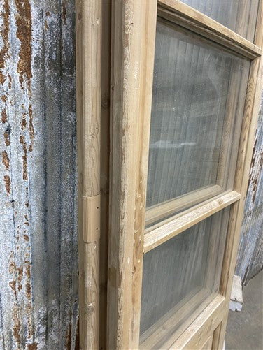 Antique French Double Doors (44.75x88) 4 Pane Glass, European Reclaimed G253