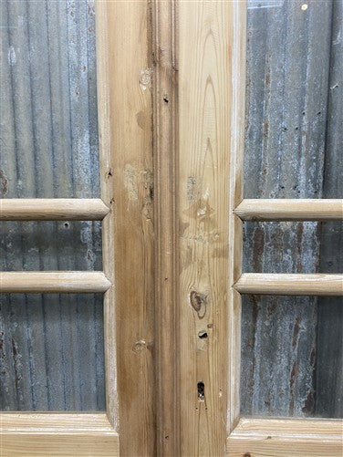 Antique French Double Doors (44x100.5) 5 Pane Glass, European Reclaimed G254