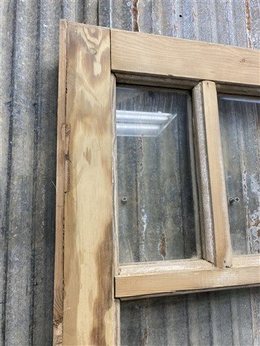 Antique French Double Doors (41x83.75) 4 Pane Glass, European Reclaimed G255