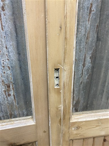 Antique French Double Doors (41x83.75) 4 Pane Glass, European Reclaimed G255
