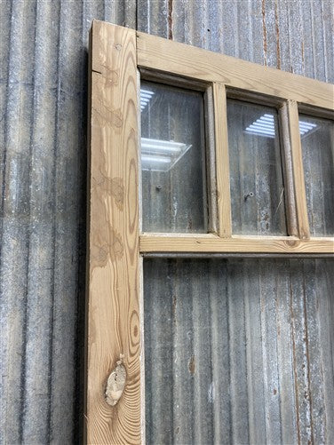 Antique French Double Doors (41x83.75) 4 Pane Glass, European Reclaimed G255