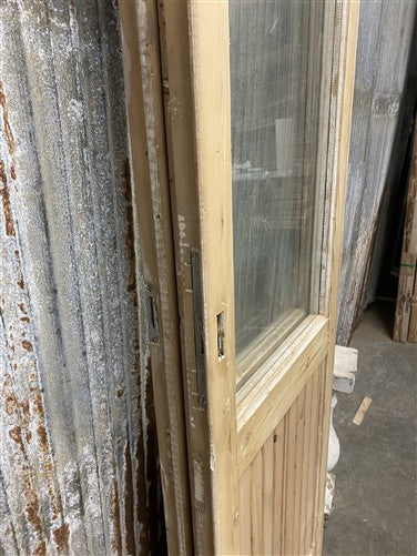 Antique French Double Doors (41x83.75) 4 Pane Glass, European Reclaimed G255