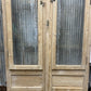 Antique French Double Doors (46.5x93.5) 1 Pane Glass, European Reclaimed G256