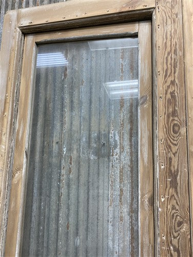 Antique French Double Doors (46.5x93.5) 1 Pane Glass, European Reclaimed G256