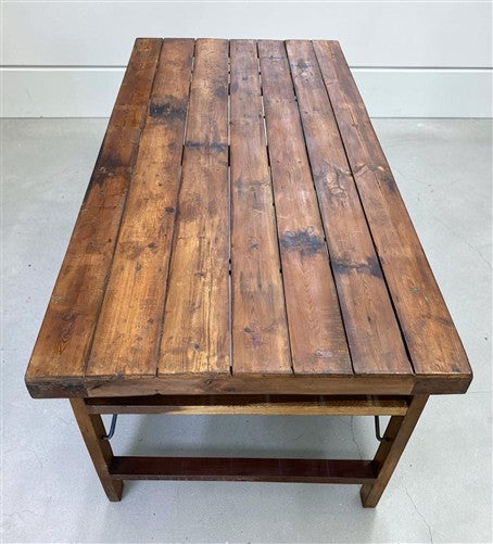 Wood Folding Table (72x36) Reclaimed Wood Farmhouse Dining Table A157