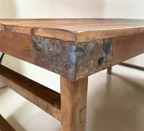 Wood Folding Table (72x36) Reclaimed Wood Farmhouse Dining Table A158