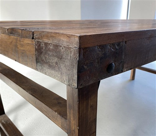 Wood Folding Table (72x36) Reclaimed Wood Farmhouse Dining Table A160