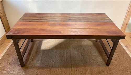 Wood Folding Table (72x36) Reclaimed Wood Farmhouse Dining Table A161