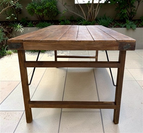 Wood Folding Table (72x36) Reclaimed Wood Farmhouse Dining Table A162