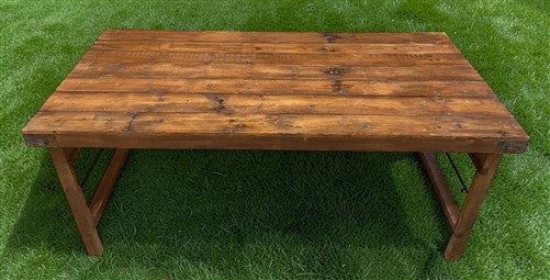Wood Folding Table (72x36) Reclaimed Wood Farmhouse Dining Table A164