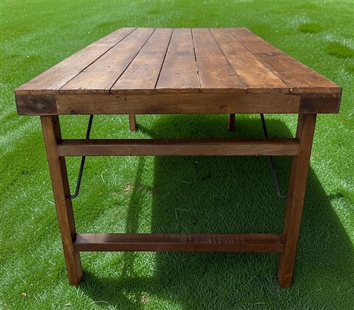 Wood Folding Table (72x36) Reclaimed Wood Farmhouse Dining Table A164