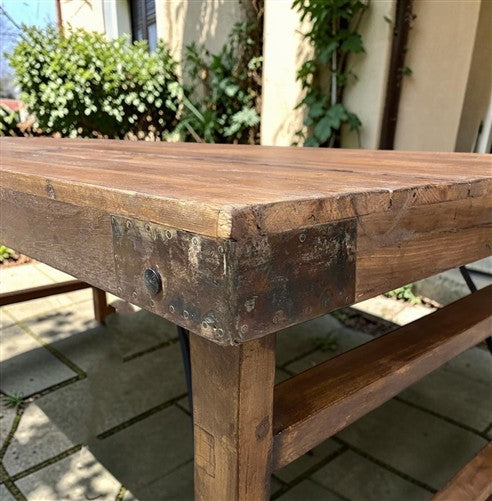 Wood Folding Table (72x36) Reclaimed Wood Farmhouse Dining Table A167