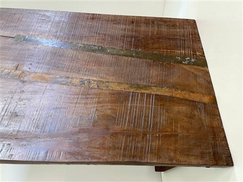 Wood Folding Table (68.5x32) Reclaimed Wood Farmhouse Dining Kitchen Table A169