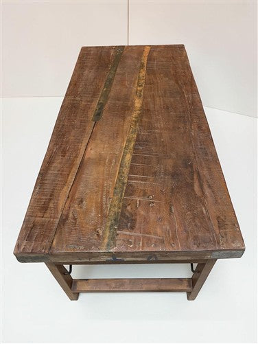 Wood Folding Table (68.5x32) Reclaimed Wood Farmhouse Dining Kitchen Table A169