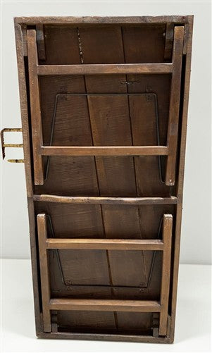 Wood Folding Table (68.5x32) Reclaimed Wood Farmhouse Dining Kitchen Table A169