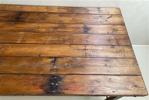 Wood Folding Table (72x36) Reclaimed Wood Farmhouse Dining Table A170