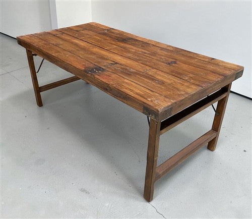 Wood Folding Table (72x36) Reclaimed Wood Farmhouse Dining Table A170
