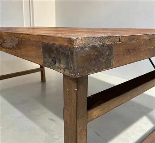 Wood Folding Table (72x36) Reclaimed Wood Farmhouse Dining Table A170