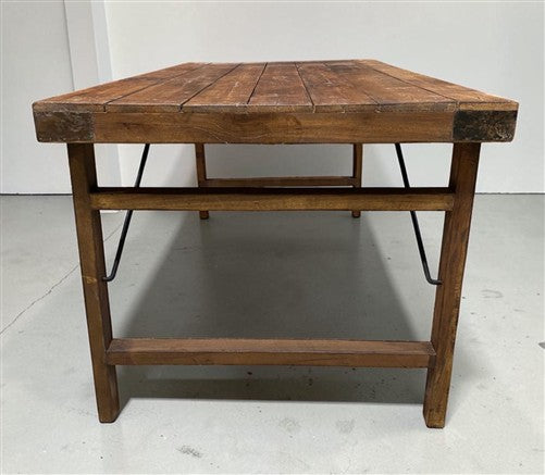 Wood Folding Table (72x36) Reclaimed Wood Farmhouse Dining Table A170