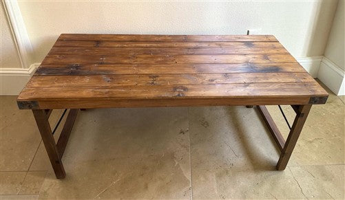 Wood Folding Table (72x36) Reclaimed Wood Farmhouse Dining Table A171