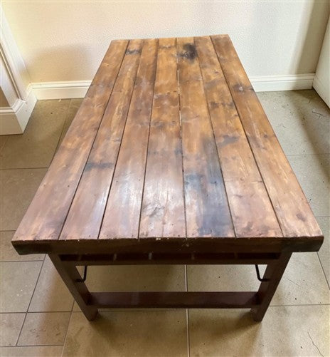 Wood Folding Table (72x36) Reclaimed Wood Farmhouse Dining Table A171