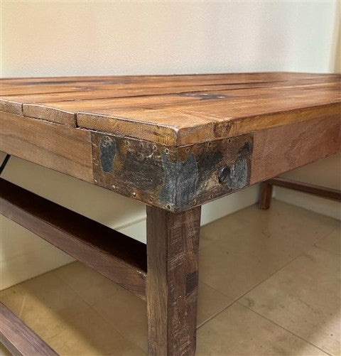 Wood Folding Table (72x36) Reclaimed Wood Farmhouse Dining Table A171