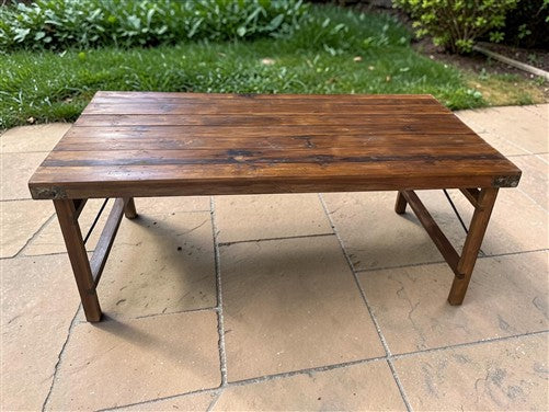 Wood Folding Table (72x36) Reclaimed Wood Farmhouse Dining Table A172