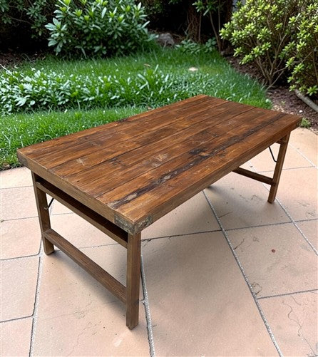Wood Folding Table (72x36) Reclaimed Wood Farmhouse Dining Table A172