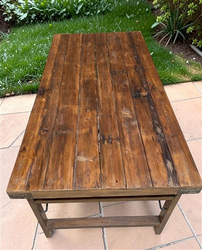 Wood Folding Table (72x36) Reclaimed Wood Farmhouse Dining Table A172