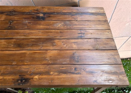 Wood Folding Table (72x36) Reclaimed Wood Farmhouse Dining Table A172