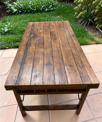 Wood Folding Table (72x36) Reclaimed Wood Farmhouse Dining Table A172