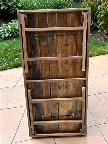 Wood Folding Table (72x36) Reclaimed Wood Farmhouse Dining Table A172