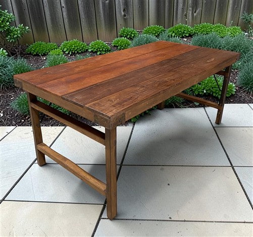 Wood Folding Table (72x36) Reclaimed Wood Farmhouse Dining Table A174