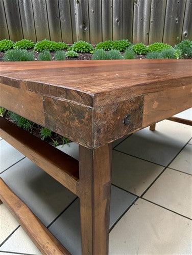 Wood Folding Table (72x36) Reclaimed Wood Farmhouse Dining Table A174