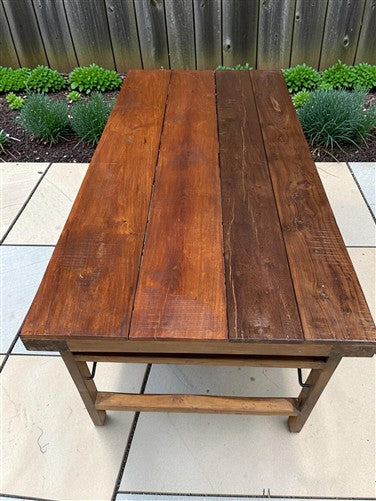 Wood Folding Table (72x36) Reclaimed Wood Farmhouse Dining Table A174