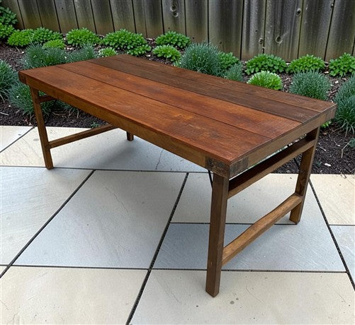 Wood Folding Table (72x36) Reclaimed Wood Farmhouse Dining Table A174
