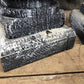 Home & Living > Home Decor > Home Accents - Pair Gray Wooden Pillar 10.5" Candlestick Holders, Decor, Table Centerpiece, A...