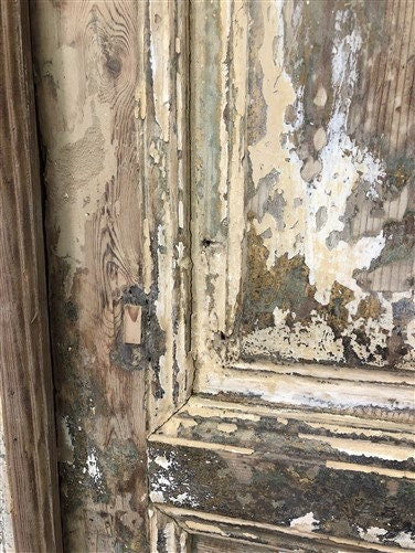 Antique French Double Doors (39.5x96.5) Raised Panel Doors, European Doors A298