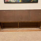 10' Wrapping Station, Vintage Store Counter, Built-in Display Back, Workbench