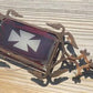 Weathervane Ruby Red Glass Tail Lightning Rod No Ball Arrow Pointer Vintage H