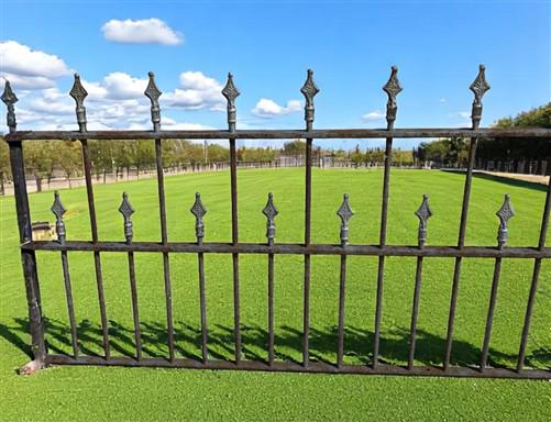 Home & Living > Outdoor & Gardening > Garden Decoration > Yard Art - Wrought Iron Vintage Fence Panel (97x41) Architectura...