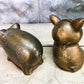 Art & Collectibles > Collectibles > Figurines & Knick Knacks - 2 Piggy Banks, Salesman Sample, Doorstep Toy Coin Money Arc...