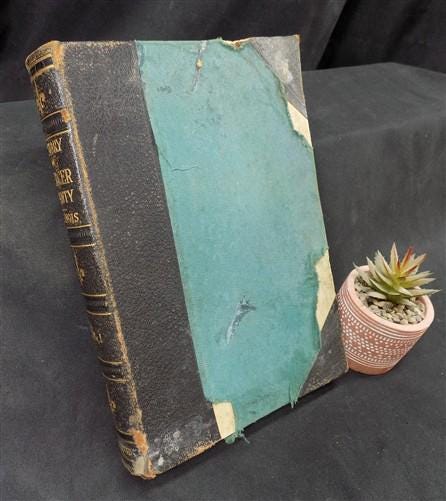 1914 Mercer County Illinois History, Bassett, Indian Affairs, Historical Record