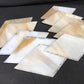 10 Stained Slag Glass Diamond Panes, Reclaimed Church Window Art Glass Pieces H