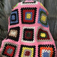 Home & Living > Bedding > Blankets & Throws > Afghans - Crocheted Afghan Blanket, Vintage Handmade Knit Throw, Couch Lap B...
