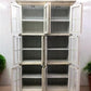 4'10" Triple Stack Cabinet, White Kitchen Cabinet, Bookcase, Storage J