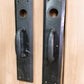 Home & Living > Home Improvement > Hardware - Door Handle Pull Plates, Vintage Black Matte Escutcheon Plate, Mortise Trim...