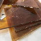 Craft Supplies & Tools > Raw Materials > Glass - Honey Gold Stained Glass Reclaimed Church Window Shards Fragments, Art Gl...