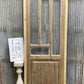 Antique French Single Door (27.25x84) Glass Pane Door with Jamb, Encased Door T2