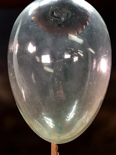 Antique Apothecary Show Globe, Hanging Pharmacy Globe,  Glass Jar D